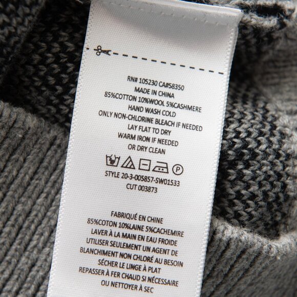 Current/Elliott The Duvall Sweater Animal Leopard Print Cream Grey Size 0 XS - Picture 5 of 6